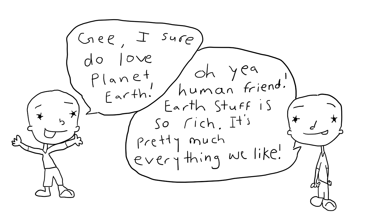 Earth Stuff Cartoon One Pager